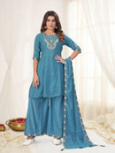 Diva 171 A Designer Multi Embroidery Thread Work Suit