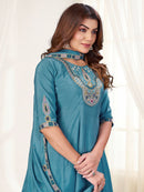 Diva 171 A Designer Multi Embroidery Thread Work Suit