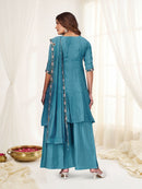 Diva 171 A Designer Multi Embroidery Thread Work Suit