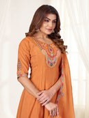 Diva 171 B Designer Multi Embroidery Thread Work Suit