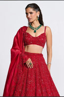 HC 997 Premium Vichitra Silk Embroidered Lehenga