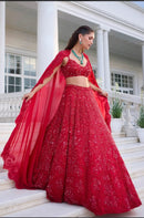 HC 997 Premium Vichitra Silk Embroidered Lehenga