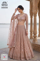 SHIVALI NG18/00037 Designer Pink Net Beads Work Lehenga