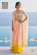 SHIVALI SMJ9/64679 Designer Embroidered Work Indo Western