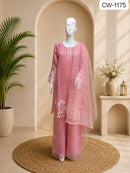 CW 1175 E Designer Cotton Hevy Embroidery Work Suit