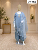 CW 1175 G Designer Cotton Hevy Embroidery Work Suit