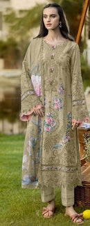 Saniya Trendz 6001 G Designer Cotton Chikankari Embroidered Work Suit