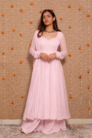 Kc 015 B Heavy Georgette Real Mirror Work Anarkali Gown