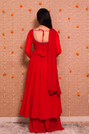 Kc 015 A Heavy Georgette Real Mirror Work Anarkali Gown