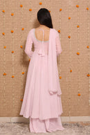 Kc 015 B Heavy Georgette Real Mirror Work Anarkali Gown