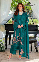 Florent 1078 D Cambric Cotton Heavy Embroidery Work Suit