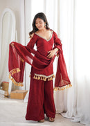 SRK 5357 B Designer Heavy Micro Cotton Suit