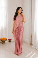 BB 71  Premium Crep Silk Embroidey Sequins Work Indo Western