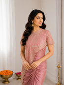 BB 71  Premium Crep Silk Embroidey Sequins Work Indo Western