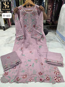 Bin Saeed IC 412 D Designer Premium Cotton Orgenza Suit