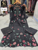 Bin Saeed IC 412 A Designer Premium Cotton Orgenza Suit