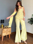 Rf 1019 Faux Georgette Floral Embroidered Work Suit