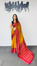 SF 2331 B Heavy Traditional Printed Mall Cotton Saree