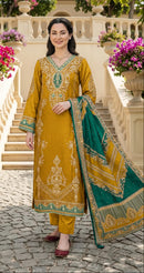 Shree Fabs  Kt 355 C Designer Viscous Maslin Digital Printed Suit