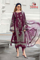 Aasha Designer 1006 B Pure Cotton Print With Exclusive Work Suit