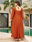 FD 100 A Vichitra Embroidered Work Anarkli Gown