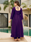 FD 100 B Vichitra Embroidered Work Anarkli Gown