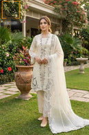 AL Huda 170 D Pure Organza Embroidered work pakistani suit