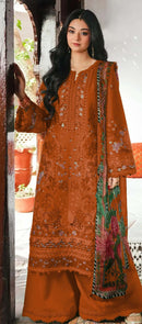 Saniya Trendz 7214 A Cotton Chikankari Embroidered Work Suit