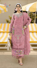Shree Fabs Sf 5624 B Chiffon Heavy With Heavy Embroidered Work Suit