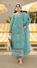 Shree Fabs Sf 5624 D Chiffon Heavy With Heavy Embroidered Work Suit