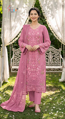 Shree Fabs Sf 5623 Chiffon Heavy Embroidered Work Pakistani Suit