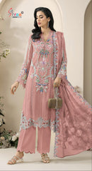 Shree Fabs Sf 5639 D Designer Chiffon Heavy Embroidered Work Suit