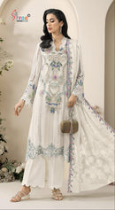 Shree Fabs Sf 5639 C Designer Chiffon Heavy Embroidered Work Suit
