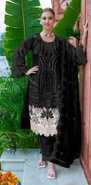 Fepic Rosemeen C 1949 B Designer Organza Embroidered Work Suit