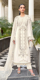 Motifz 5418 D Pure Camric Cotton Embroidery Work Suit
