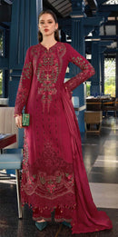 Motifz 5418 C Pure Camric Cotton Embroidery Work Suit