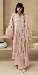 Motifz 5418 A Pure Camric Cotton Embroidery Work Suit