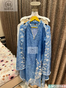 Maria.B 1114 B Premium Organza Silk Embroidery Work Suit