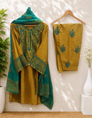 Zainab Fashion Zf 1240 F Premium Japan Satin Embroidered Work Suit