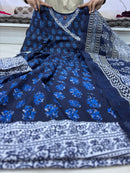 Ak 134 Designer Cotton Blend Anarkali Gown