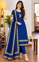 PB 206 B Premium Cotton Festival Wear Suit