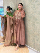 BC 190 Premium Designer Mul Chanderi Kurti