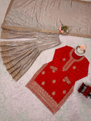 RTC 38 A Chinon Silk Coding Sequnce Work Sharara Suit