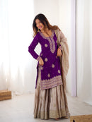 RTC 38 E Chinon Silk Coding Sequnce Work Sharara Suit