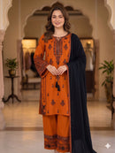 BE 465 A Premium Rayon Embroidery Work Suit
