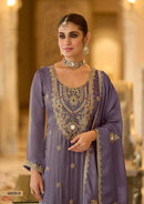 Eba 50170 C Premium Coord Silk Embroidery Work Suit