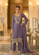 Eba 50170 C Premium Coord Silk Embroidery Work Suit