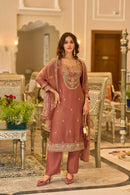 Eba 50174 A Fandy Sifoon Embroidery Work Designer Suit