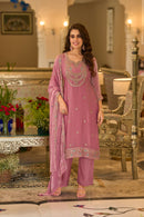Eba 50174 B Fandy Sifoon Embroidery Work Designer Suit