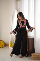 SP 93 Heavy Reyon Silk Embroidery Thread Work Co Ord Set